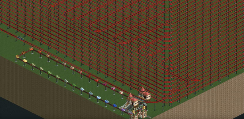 Rollercoaster Tycoon 2 Fan Builds A Coaster That Takes 45 Years To Ride