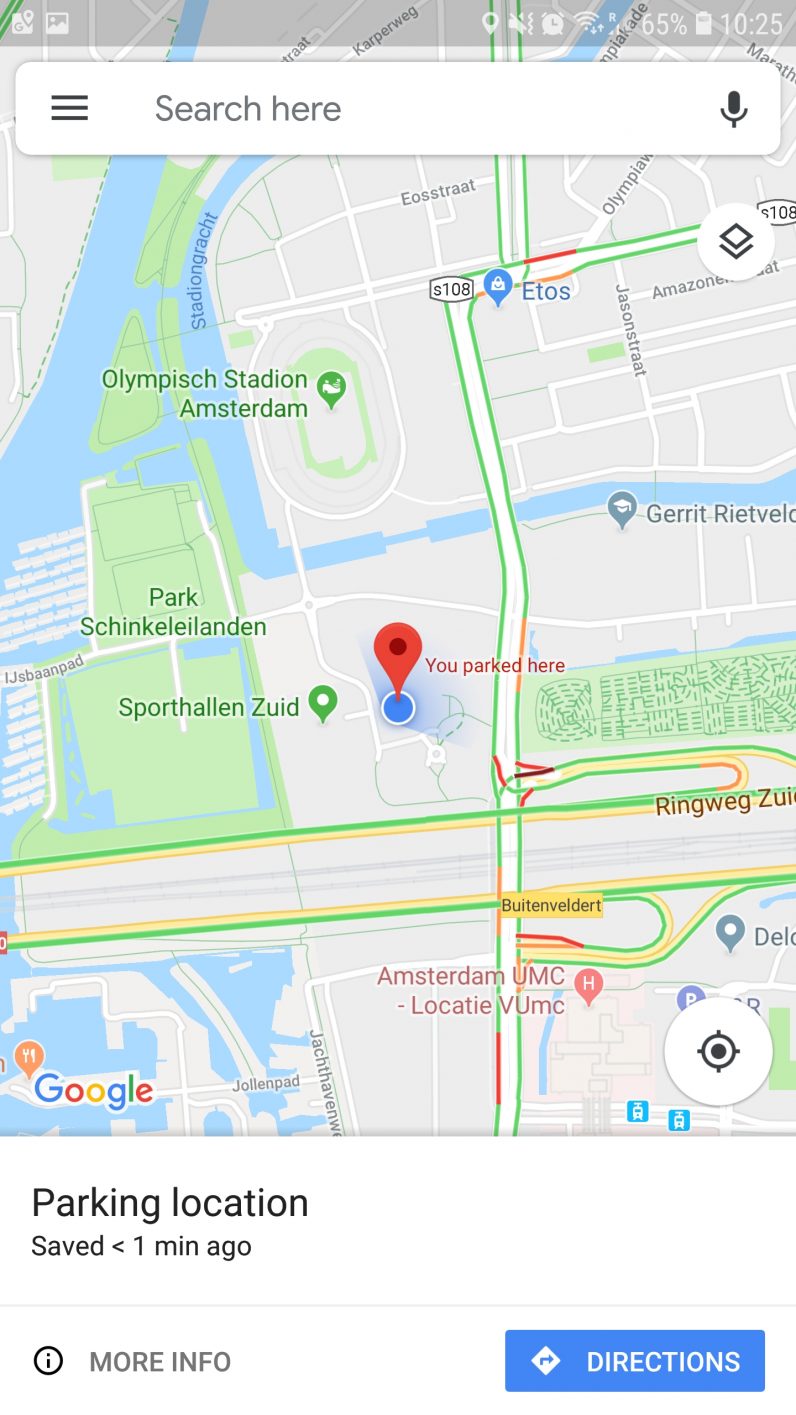 How to have Google Maps remember where you parked your car