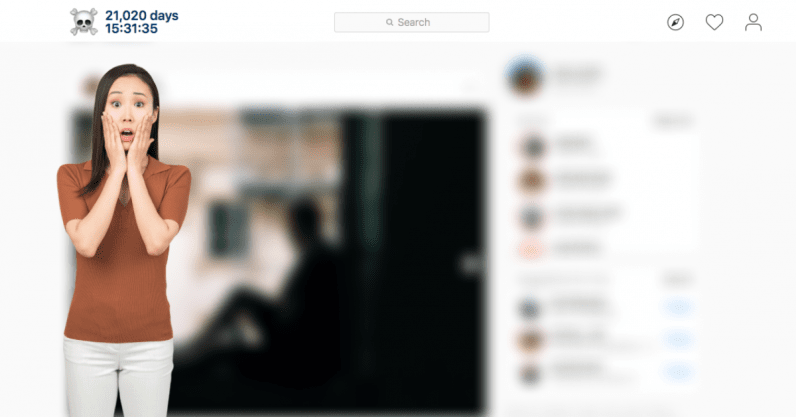 This Chrome extension makes you ponder your mortality while wasting time on social media