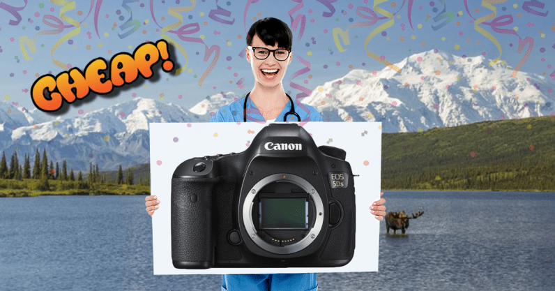 CHEAP: Slap yourself. The Canon EOS 5DS DSLR Camera is 64% off