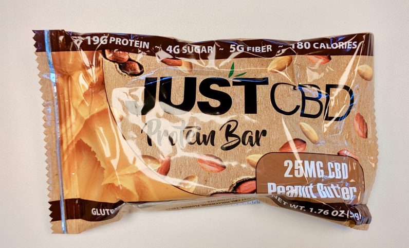 justcbd protein bar packaging