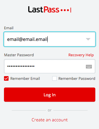 Get your password