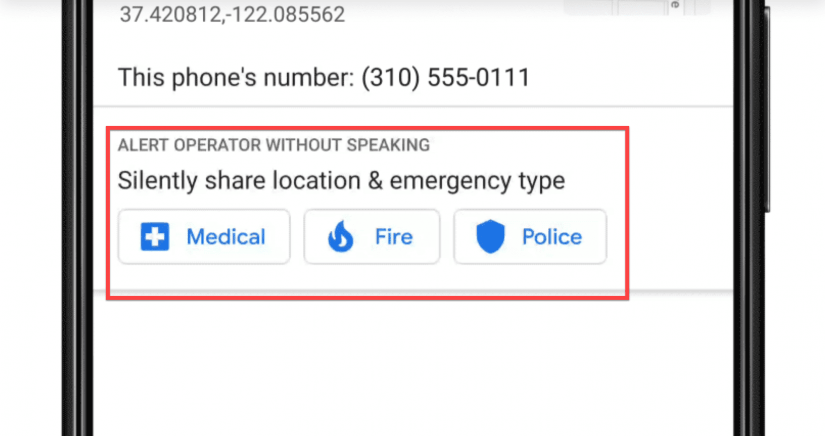 Google will help you get aid from 911 without speaking