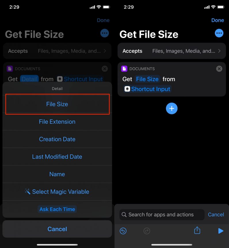 How to find the size of any file on your iPhone and iPad with a quick Shortcut - 12