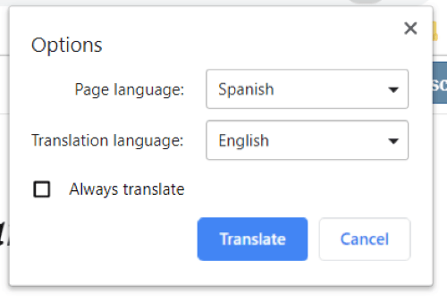 by default translate