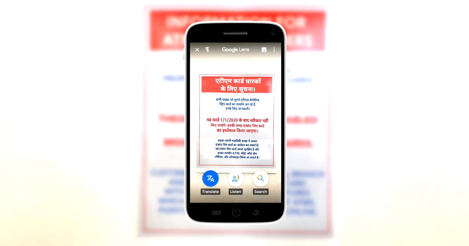 Google Lens now translates text around you in Indic languages