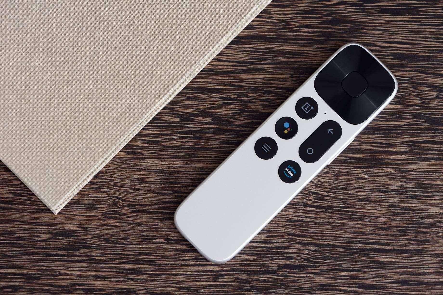 The OnePlus TV remote supports voice commands via Google Assistant