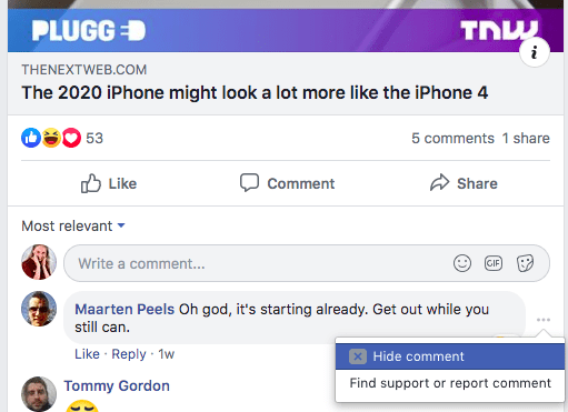 Here s how to hide and report comments on Facebook - 64