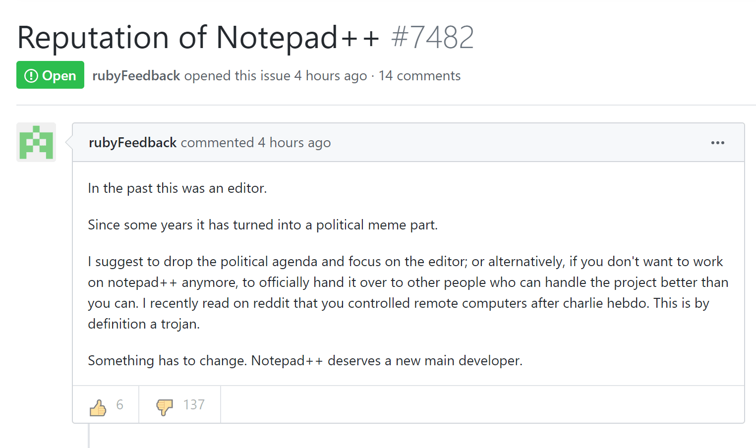 Chinese netizens are protesting Notepad++ over its support for Uighurs