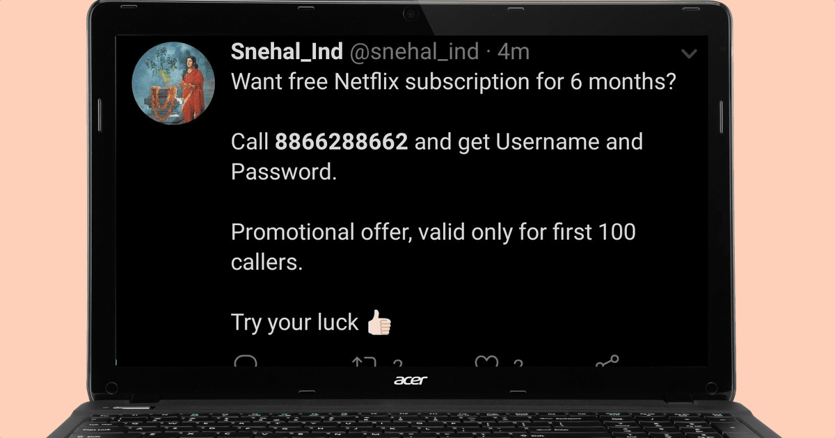 India’s government allegedly fueled a bogus campaign to garner support by offering ‘free Netflix’ (Update)