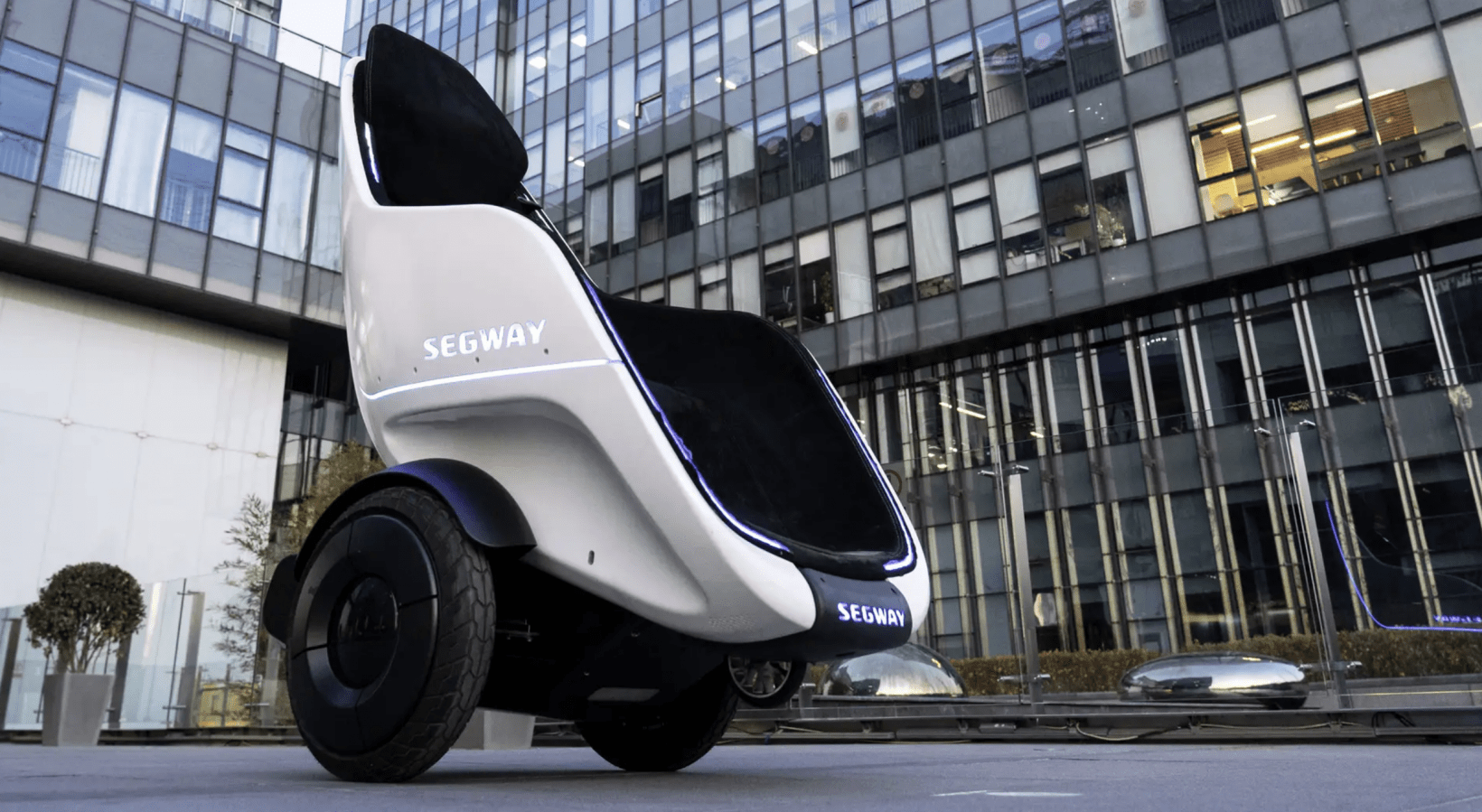 The Segway S-Pod is a 24mph throne on wheels