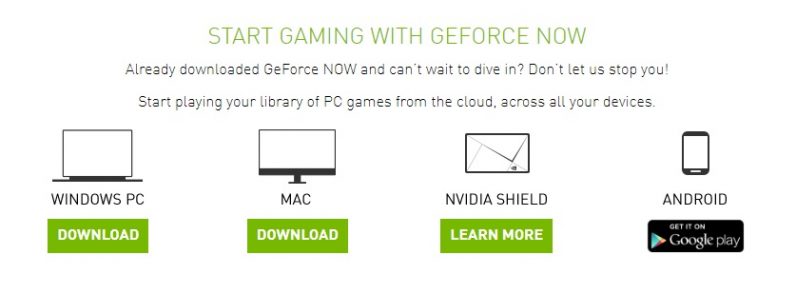 Nvidia geforce now sales mac download