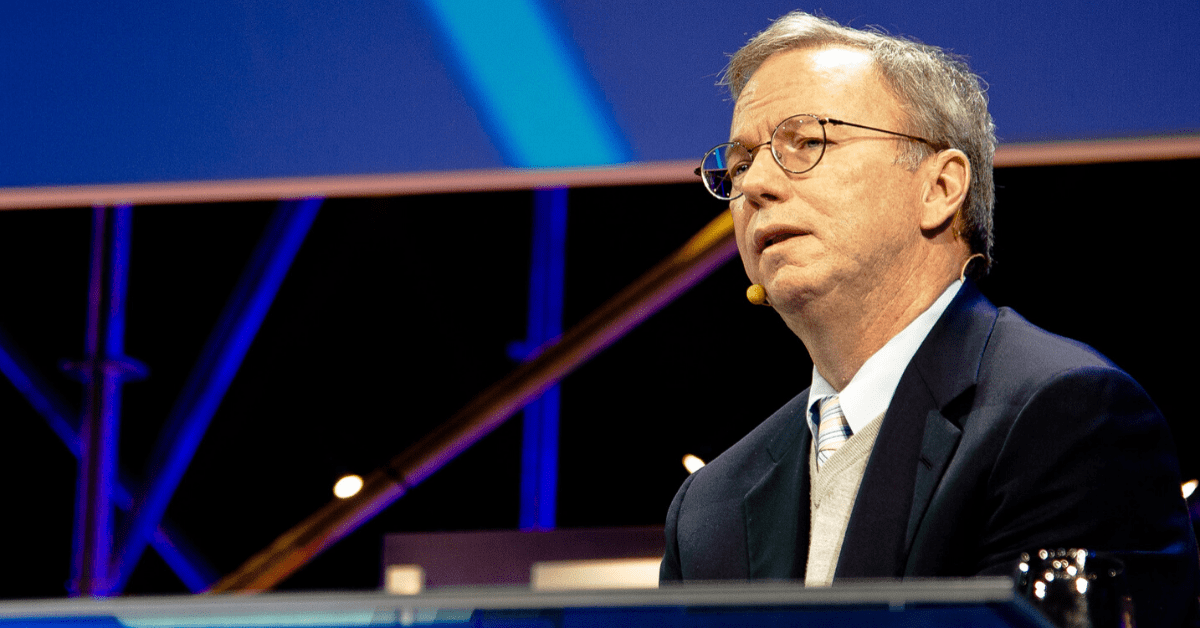 Eric Schmidt says big tech needs government help to keep up with China