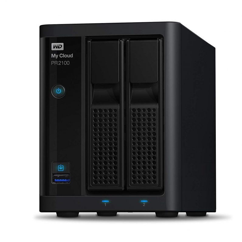 WD western digital PR2100 front view right side NAS drive