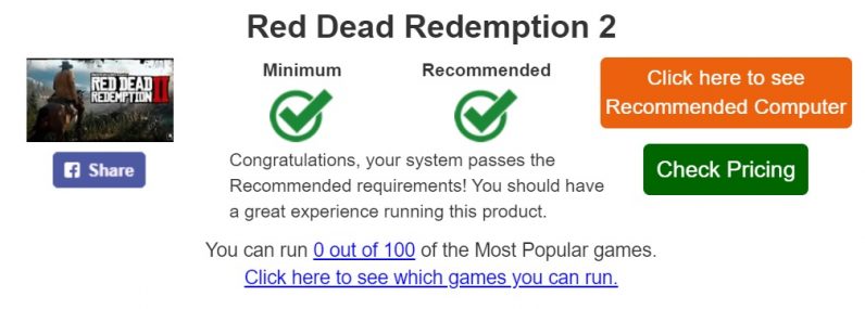 System Requirements Lab Run RDR2