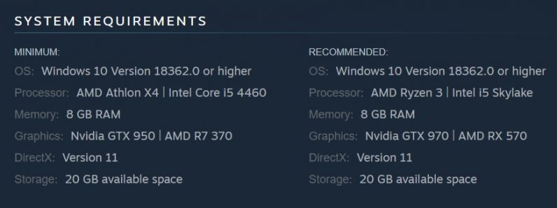 Steam System Requirements