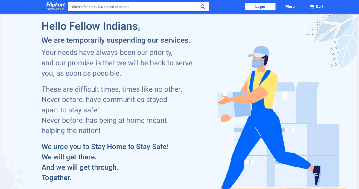 Walmart owned Flipkart temporarily closes in India as the nation goes under lockdown - 35