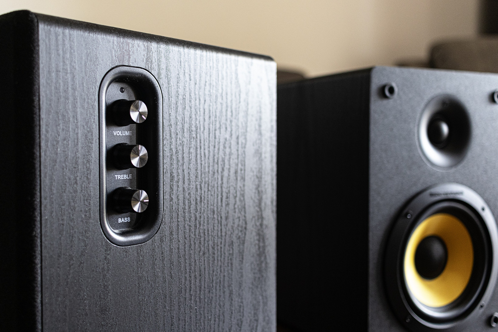You'll definitely want to tweak the EQ on the Kubris speakers to suit your taste