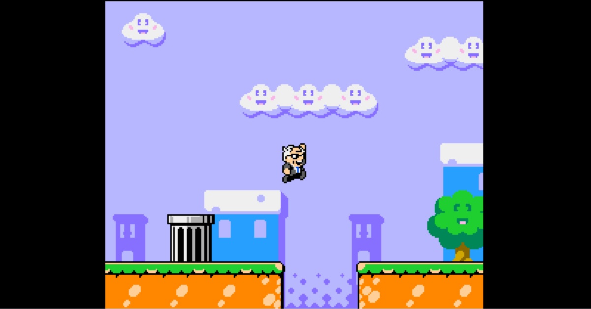 Bernie Sanders jumps like Mario in free platformer — yes, really