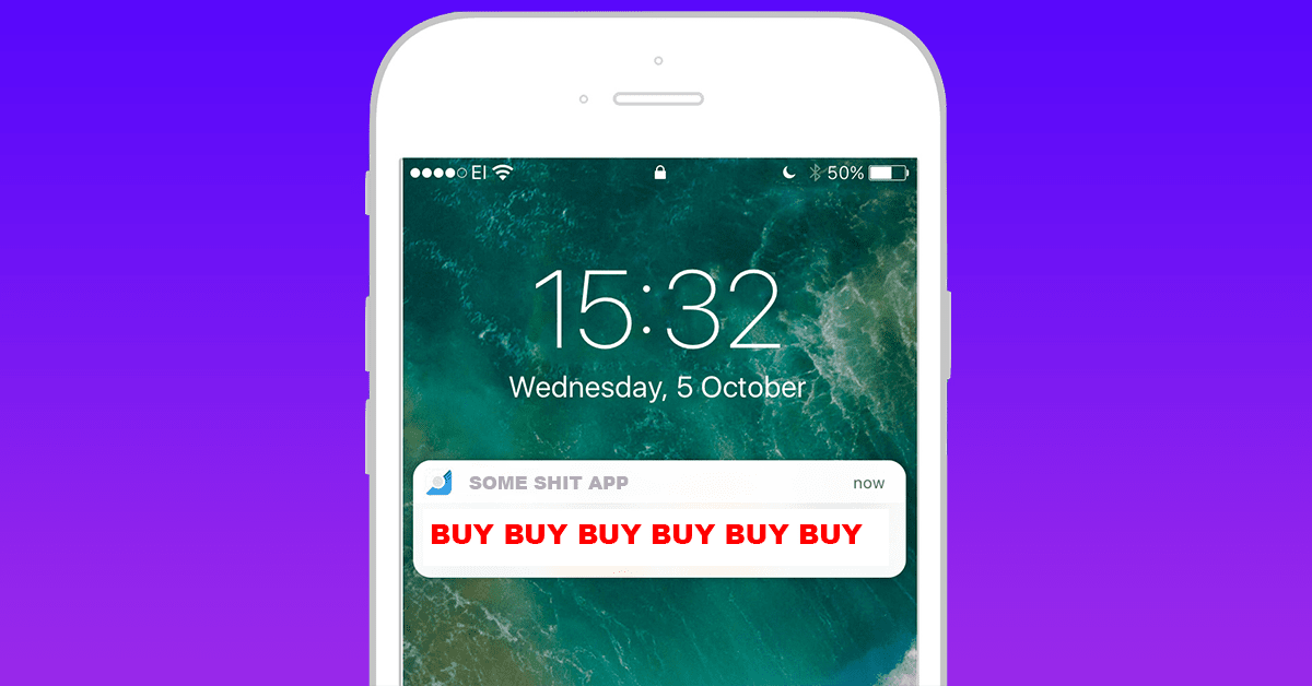 Fuck this — you’ll soon get push notification ads on iOS