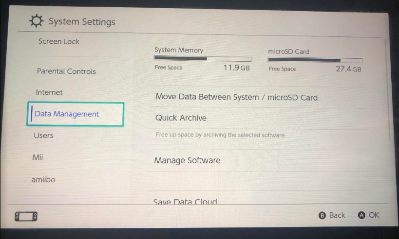 nintendo switch sd card requirements