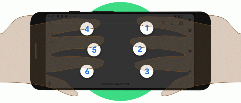 Google created a braille keyboard for Android, no new hardware required