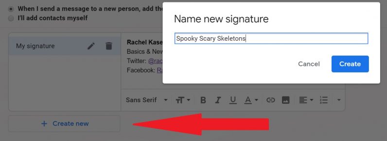 How to create  and switch between  multiple Gmail signatures - 31