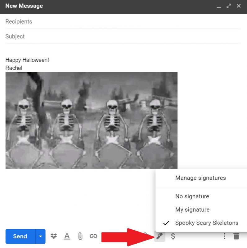 How to create  and switch between  multiple Gmail signatures - 57