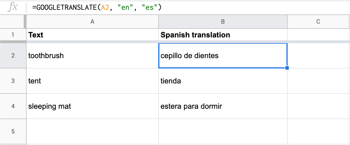 Holy sheet  How to use Google Translate in Google Sheets - 99