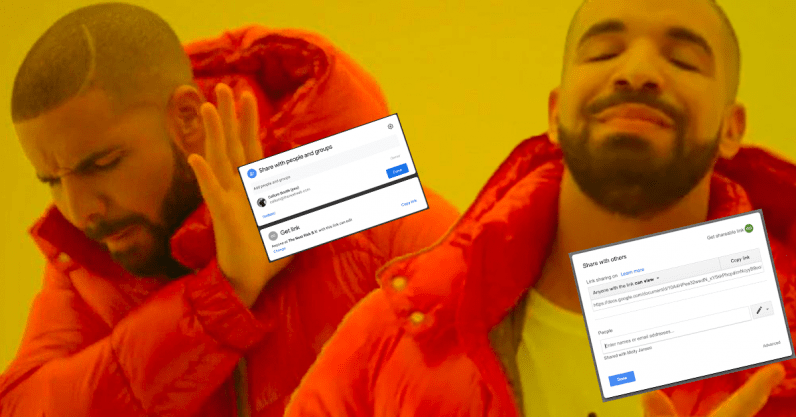 header image new google docs sharing menu