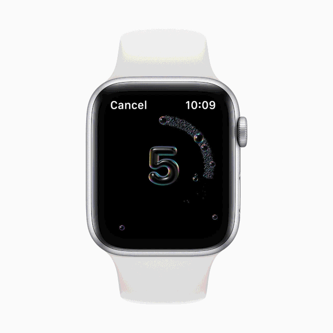 hitung mundur cuci tangan Apple Watch
