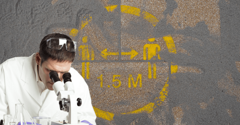 One meter or two? The science behind social distancing