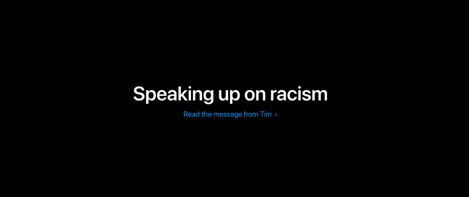 Tim Cook addresses George Floyd’s killing with a statement on racism