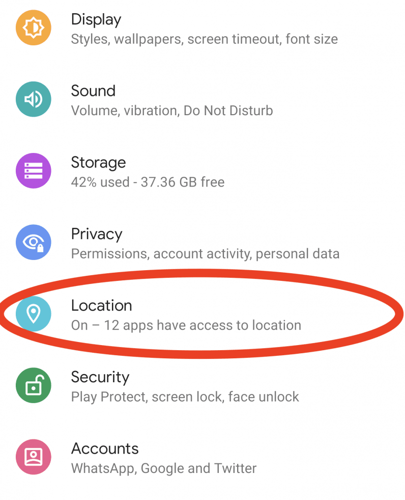 location services android