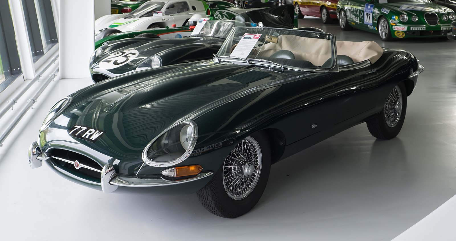 jaguar, e-type, car, 1961