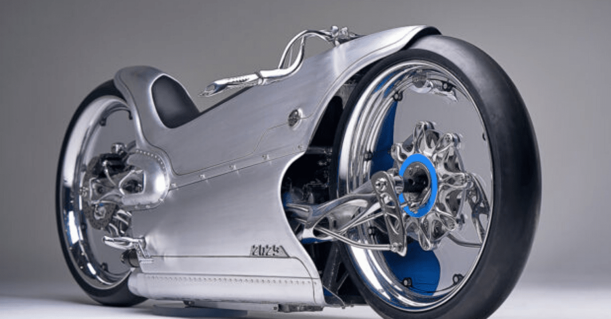 This motorcycle reimagines a radical 100-year-old art-deco design