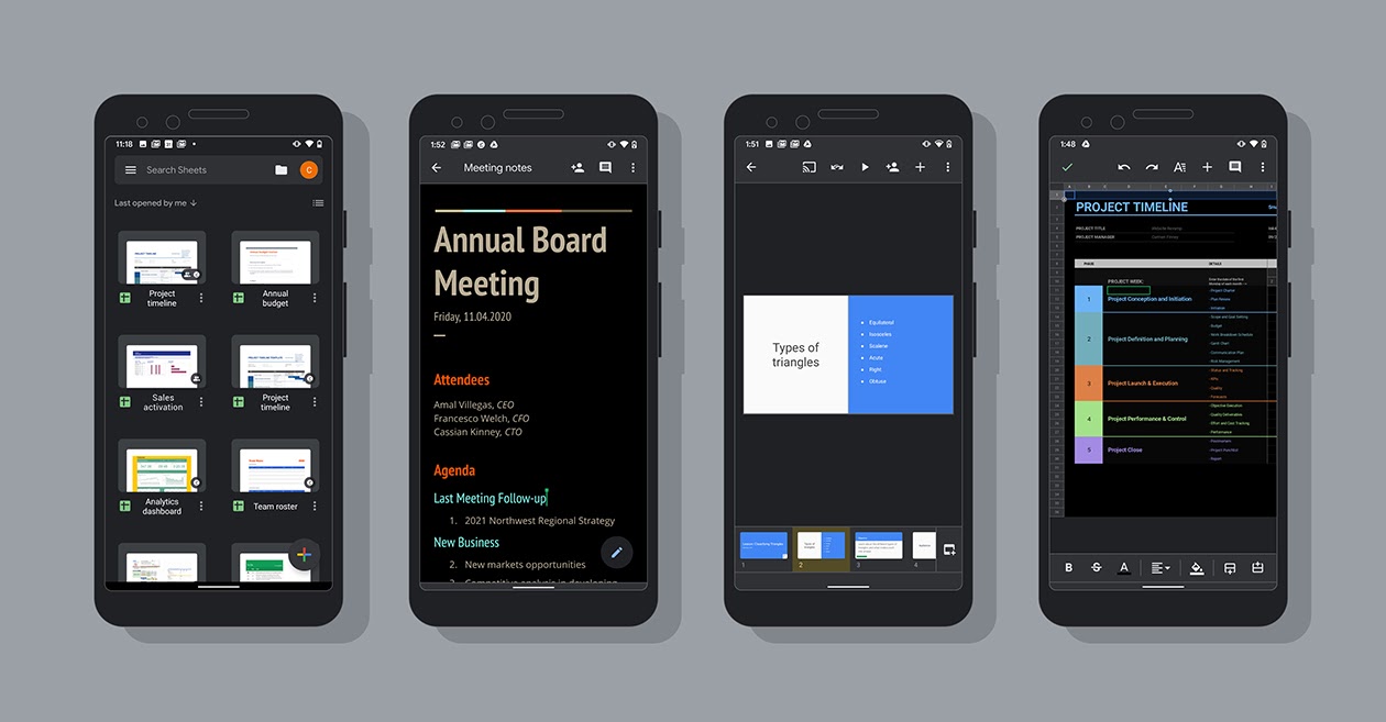 Google Finally Rolls Out Dark Mode For Docs Sheets And Slides On Android