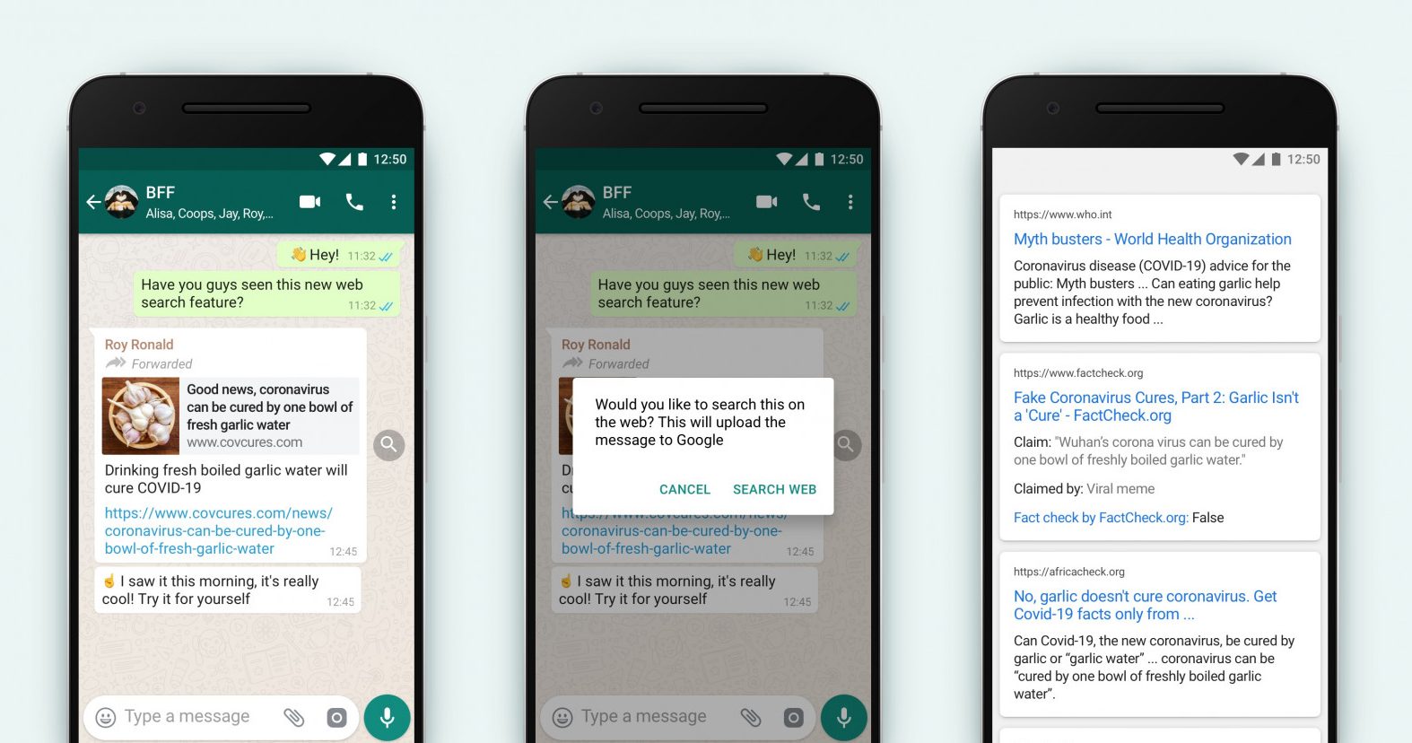 WhatsApp now lets you reverse search viral messages to check if they’re bogus