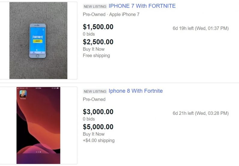 iPhones With 'Fortnite' Are Being Resold for Thousands