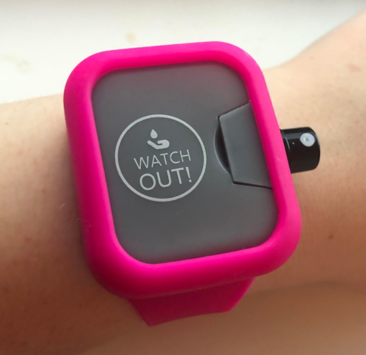 I tried a hand sanitizer-spraying watch and have never felt less clean