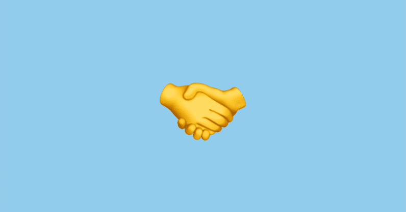 handshake, emoji