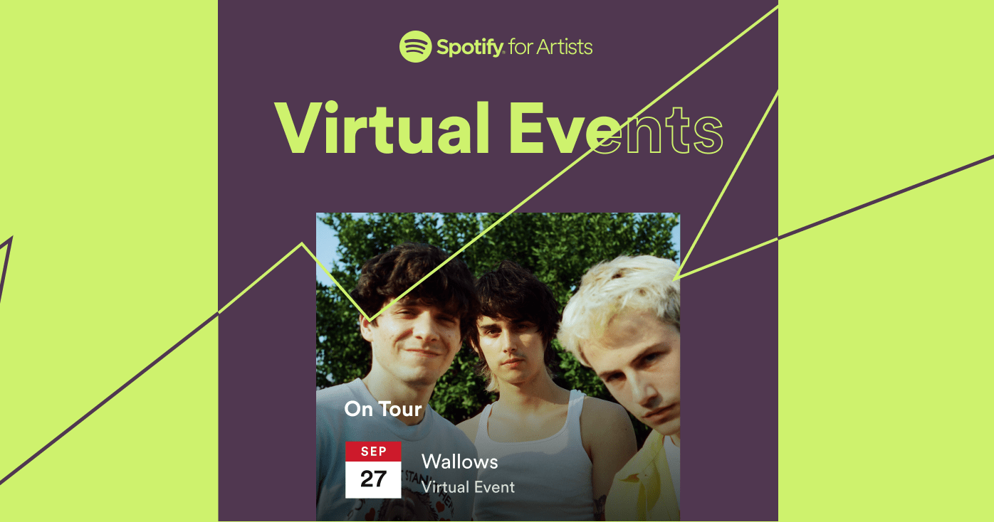 Spotify now lets artists list virtual tour dates on their pages