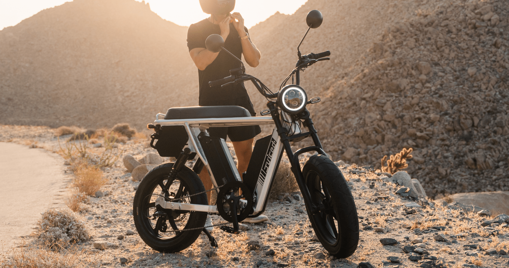 The Juiced HyperScramber 2 ebike goes 100+ miles per charge using a pair of massive batteries