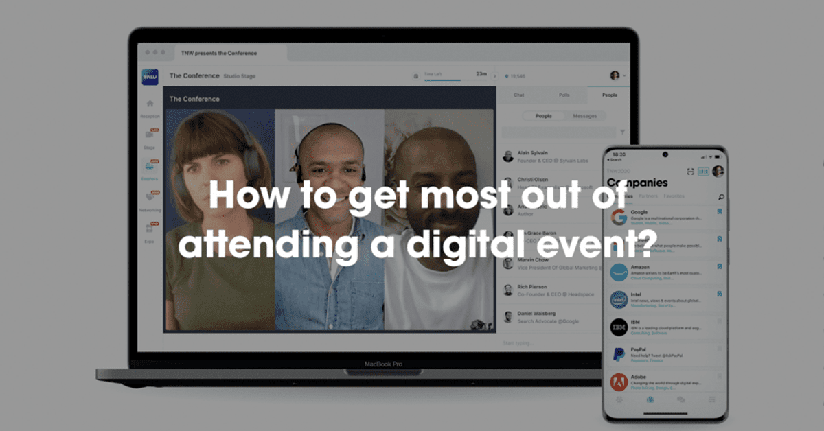 How to get the most out of attending a digital event