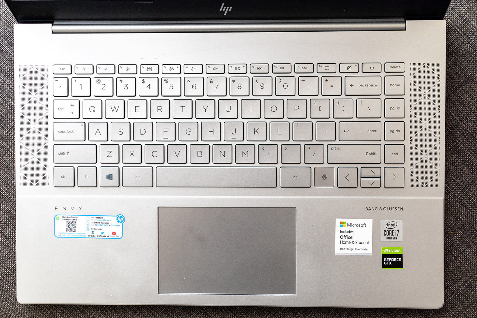 The HP Envy 15's chiclet keys are surprisingly easy to type quickly on