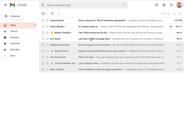 You can now grant access to Google Drive files directly from Gmail