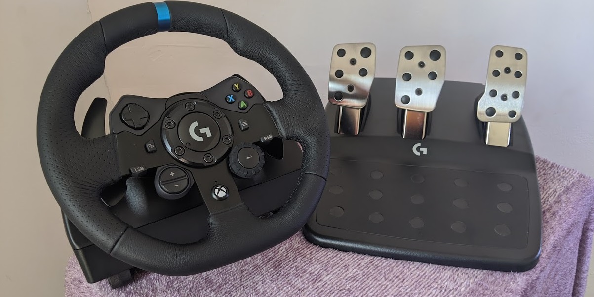 Logitech G923 Racing Wheel with Shifter and Drive Pro Racing Wheel Stand  GY-006 Bundle - Xbox