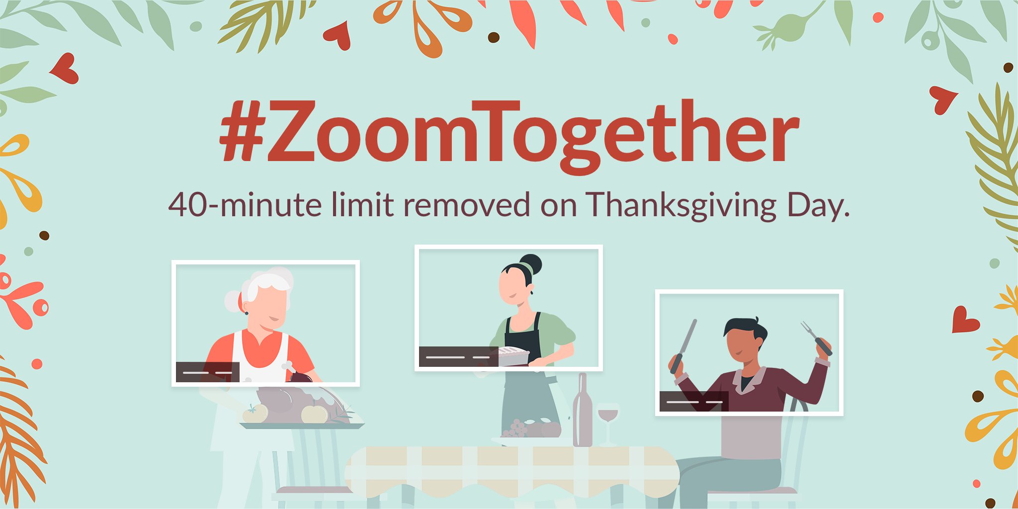 Zoom is getting rid of its 40-minute limit, but just for Thanksgiving