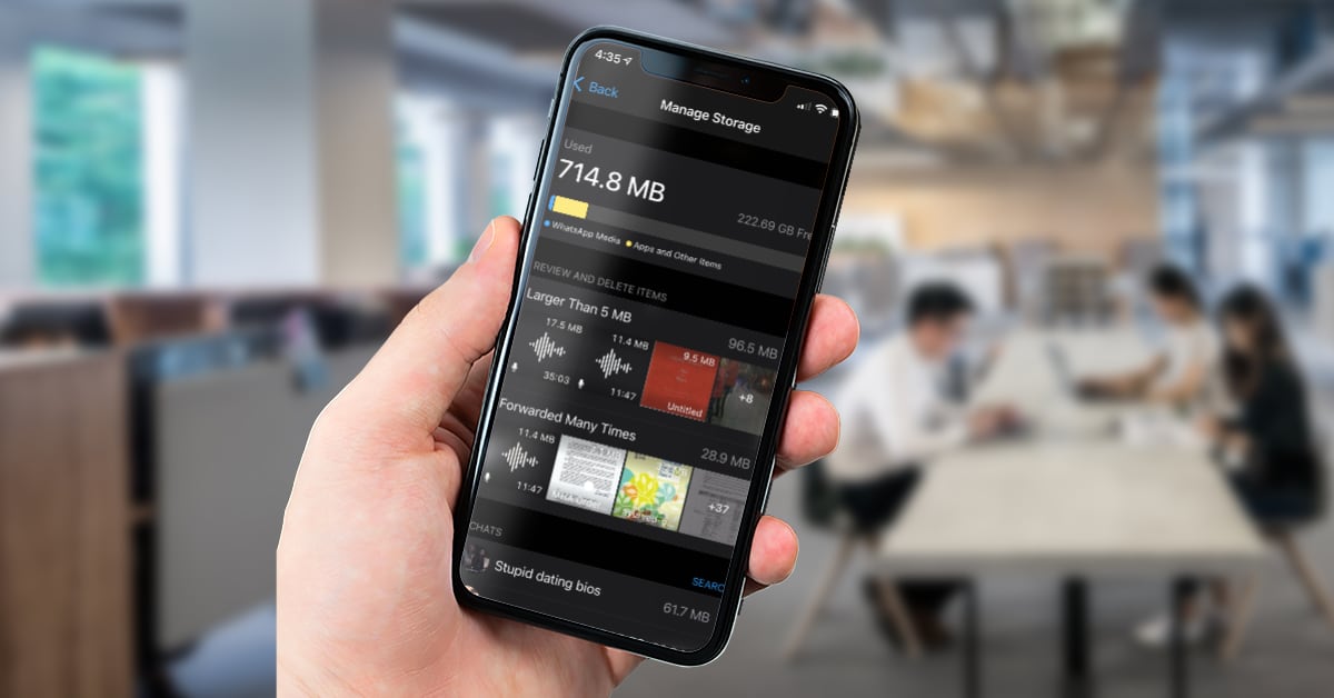 Here’s how to easily get rid of large WhatsApp files
