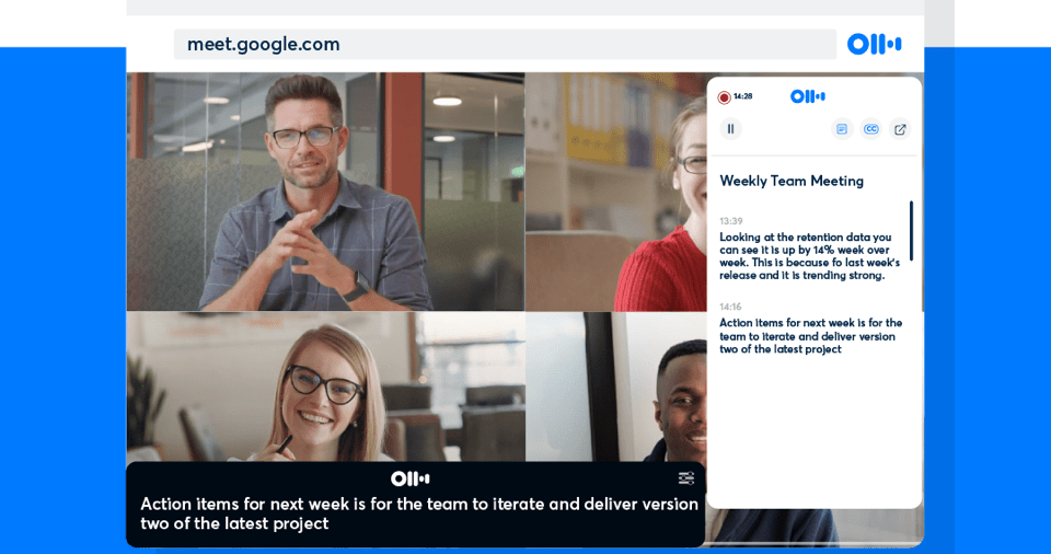 Otter will now let you transcribe Google Meet calls from your browser